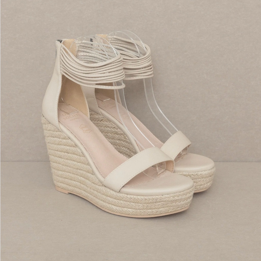 Oasis Society Rosalie Beige Wedges